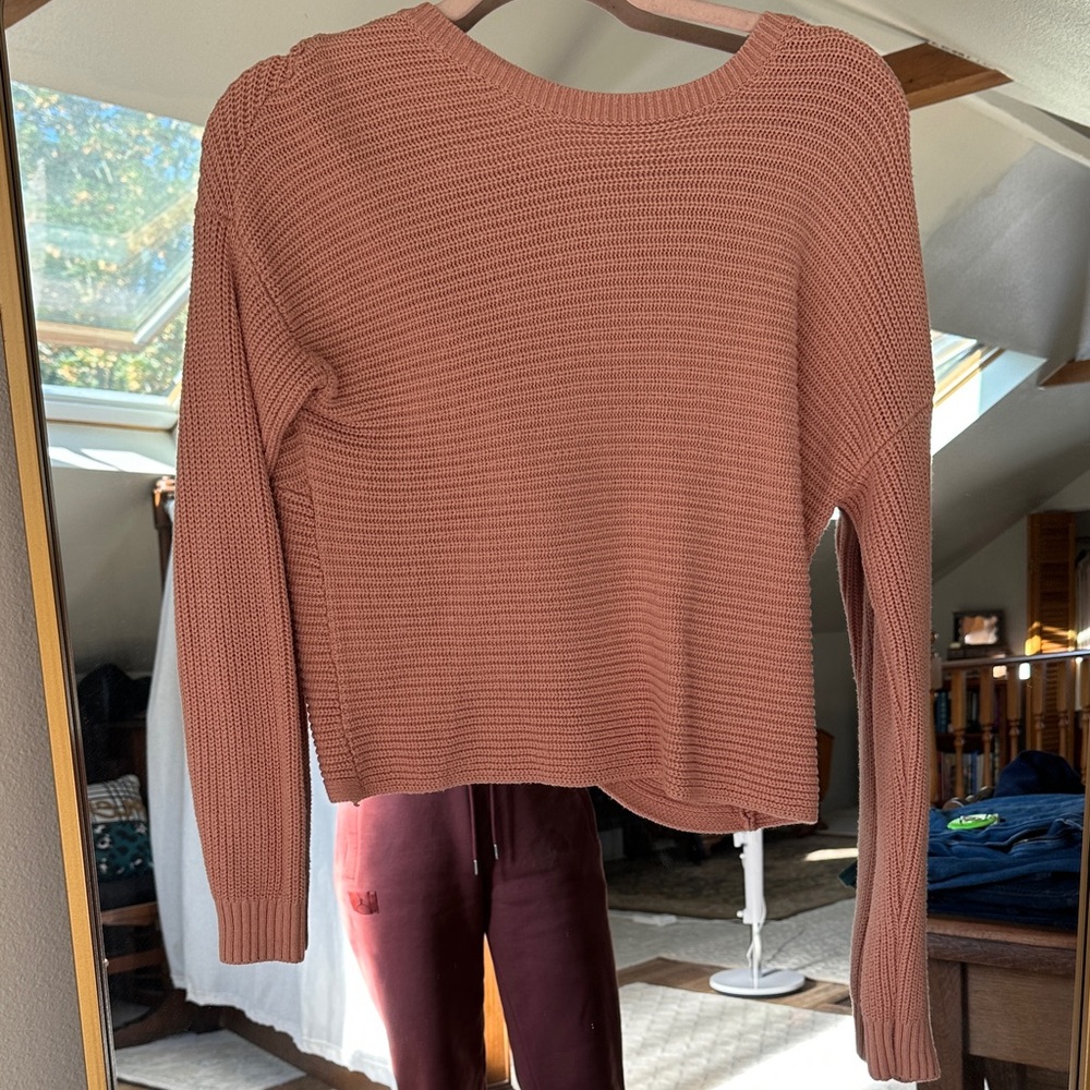 Hollister Warm Pink Crew Neck Sweater